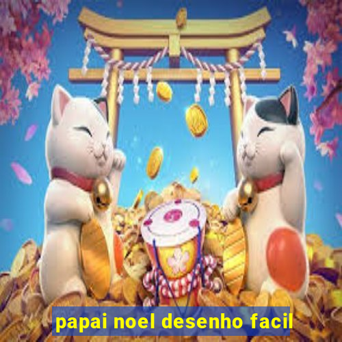 papai noel desenho facil